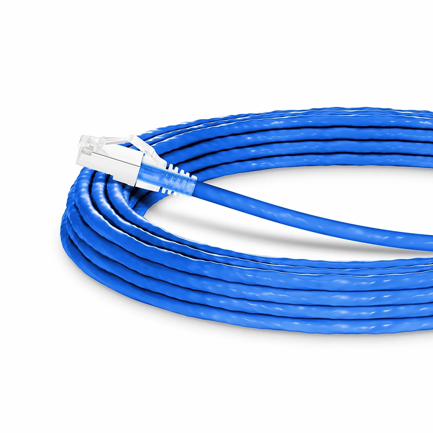 33ft (10m) Cat6a 26AWG Snagless Shielded (S/FTP) CM/LSZH Ethernet Network Patch Cable, Blue