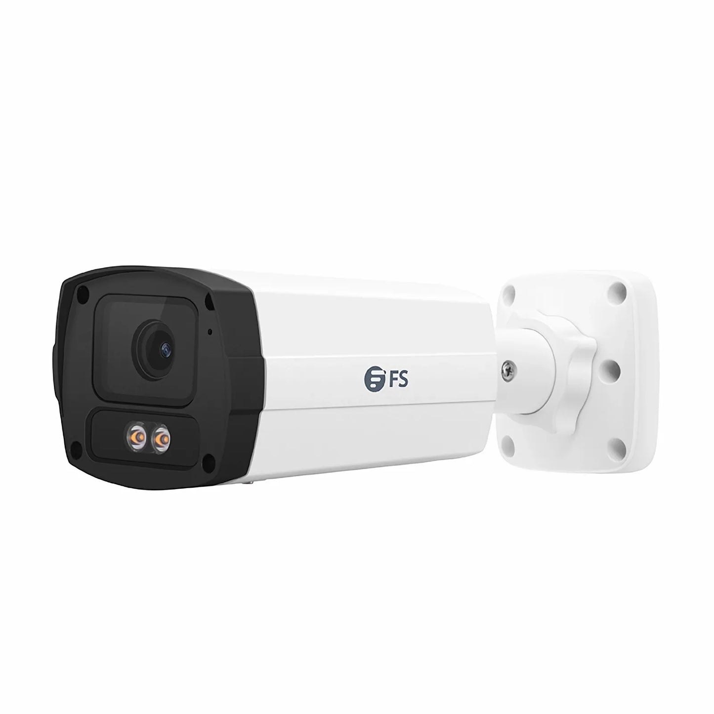 IPC501-FC-8M-B, 8MP Bullet PoE Network Camera with Built-in Mic, 98ft Color Night Vision, 120dB True WDR, Smart Intrusion Prevention, IP67 & IK10 Rating, 4.0mm Fixed Lens