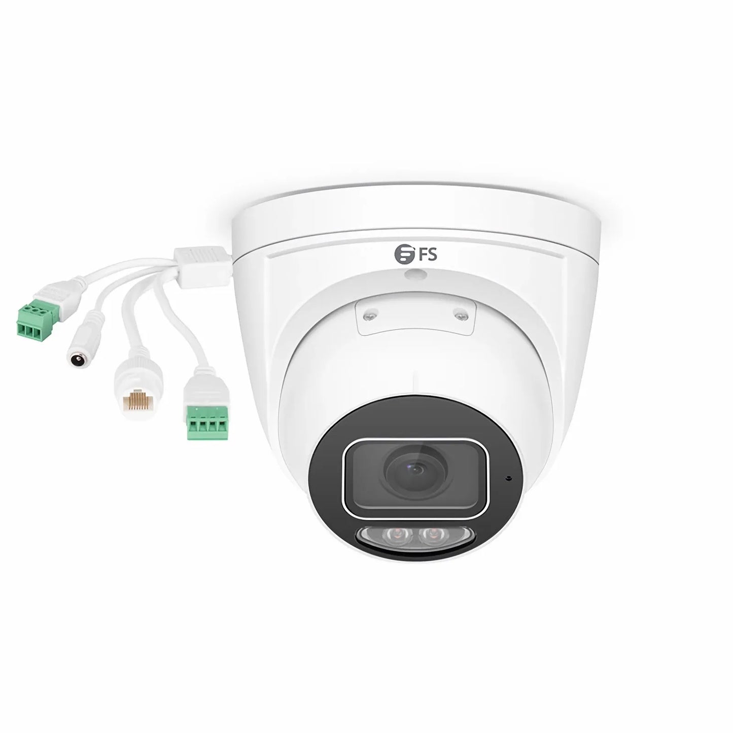 IPC501-FC-8M-T, 8MP Turret PoE Network Camera with Built-in Mic, 98ft Color Night Vision, Smart Intrusion Prevention, Deep Face Capture, IP67 & IK10 Rating, 2.8mm Fixed Lens