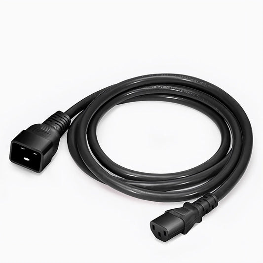 10ft (3m) IEC60320 C20 to IEC60320 C13 14AWG 250V/15A Power Cord, Black