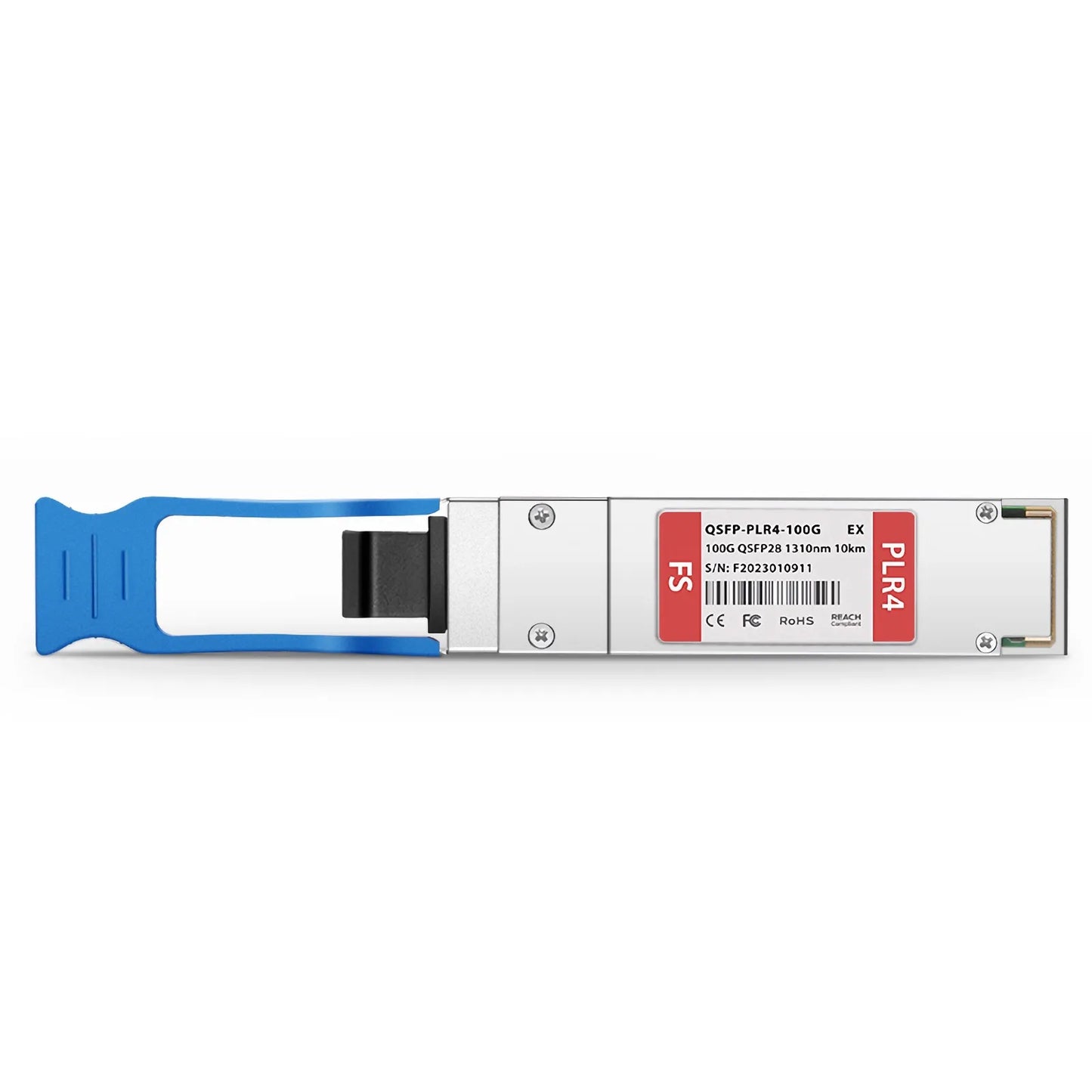 Extreme Compatible 100GBASE-PLR4 QSFP28 4 x 25G NRZ 1310nm 10km DOM MPO-12/APC SMF Optical Transceiver Module, Breakout to 4 x 25G-LR