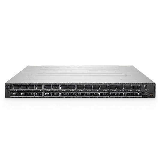 MQM9790-NS2F, NVIDIA® 64-Port NDR 400G InfiniBand Data Center Switch, 32 OSFP Ports, Unmanaged, x86 Dual Core, NVIDIA Quantum™-2 Chip, P2C Airflow