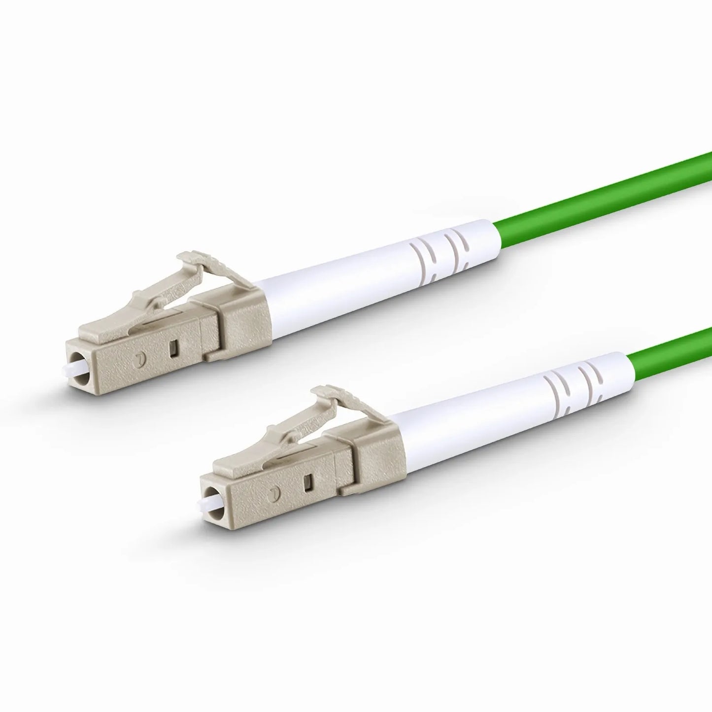 10m (33ft) Fiber Patch Cable, 1 Fiber, LC UPC Simplex to LC UPC Simplex, Multimode (OM5), Riser (OFNR), 2.0mm, Tight-Buffered, Lime Green