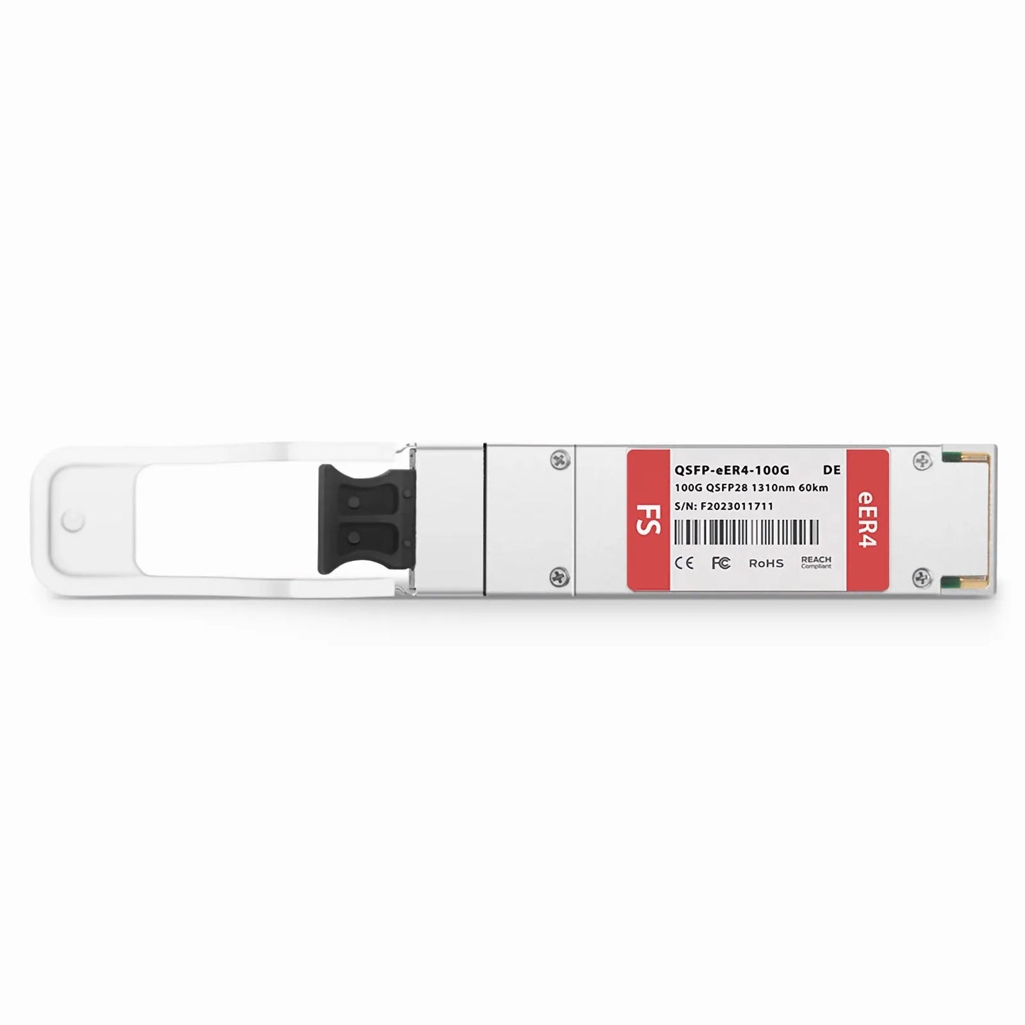 Dell Compatible 100GBASE-ER4 QSFP28 4 x 25G NRZ 1310nm 60km DOM Duplex LC/UPC SMF Optical Transceiver Module