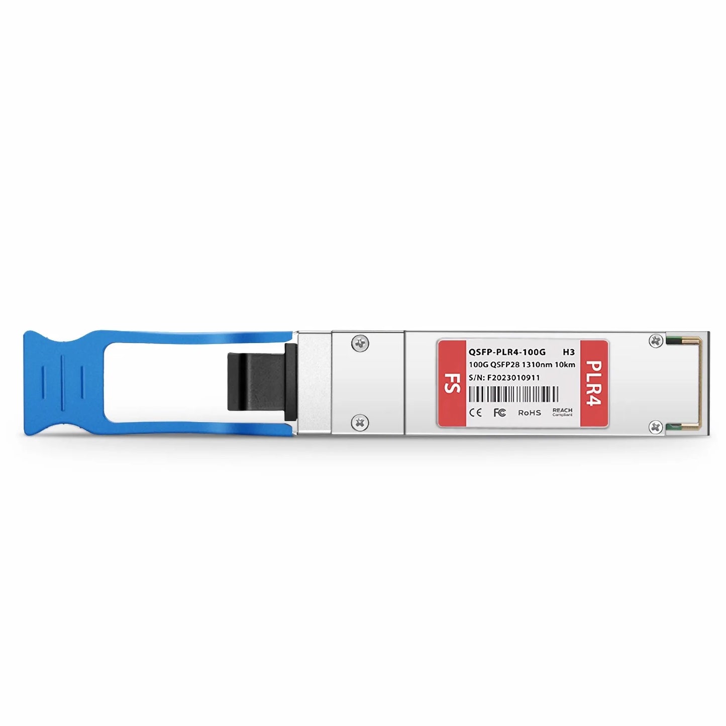 H3C Compatible 100GBASE-PLR4 QSFP28 4 x 25G NRZ 1310nm 10km DOM MPO-12/APC SMF Optical Transceiver Module, Breakout to 4 x 25G-LR