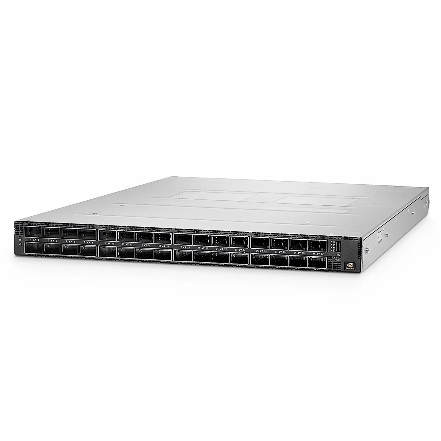 MQM9790-NS2F, NVIDIA® 64-Port NDR 400G InfiniBand Data Center Switch, 32 OSFP Ports, Unmanaged, x86 Dual Core, NVIDIA Quantum™-2 Chip, P2C Airflow