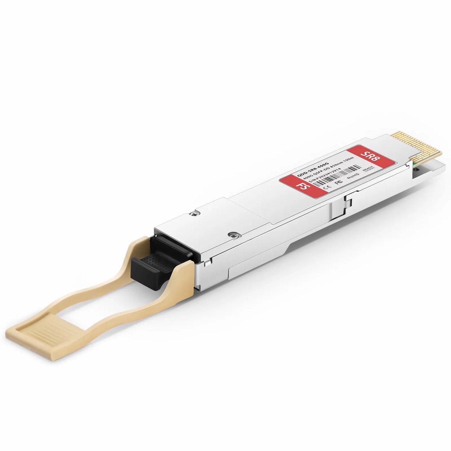 Cisco QDD-400G-SR8-S Compatible 400GBASE-SR8 QSFP-DD 8 x 50G PAM4 850nm 100m DOM MPO-16/APC MMF Optical Transceiver Module, Breakout to 2 × 200G-SR4 and 8 × 50G-SR