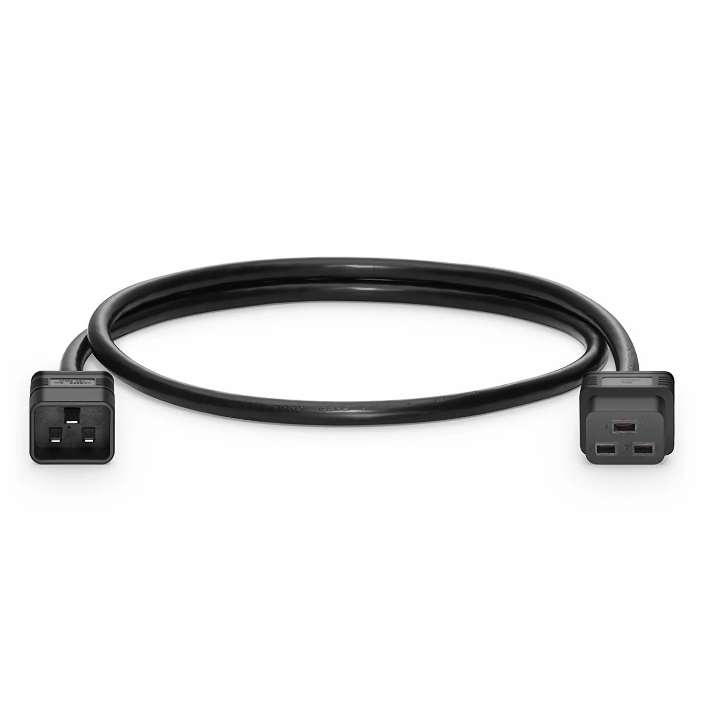 5ft (1.5m) IEC60320 C20 to IEC60320 C19 12AWG 250V/20A Power Extension Cord, Black