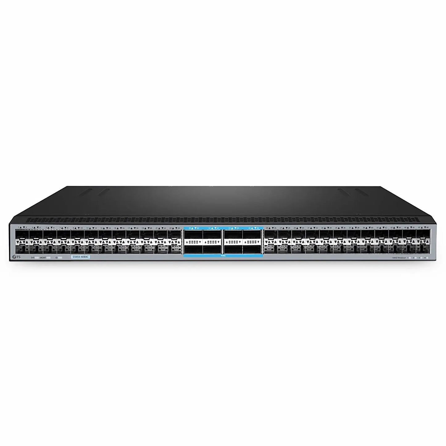 S5850-48B8C, 48-Port Ethernet L3 Switch, 48 x 25Gb SFP28, with 8 x 100Gb QSFP28, Support MPLS&MLAG