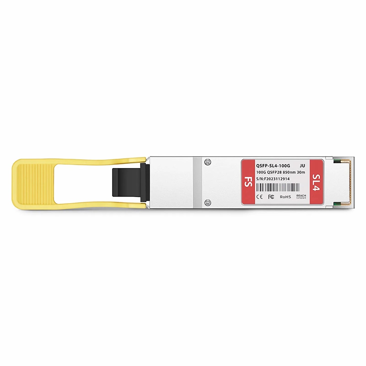 Juniper Compatible 100GBASE-SL4 QSFP28 4 x 25G NRZ 850nm 30m DOM MPO-12/UPC MMF Optical Transceiver Module, Breakout to 4 x 25G-SR