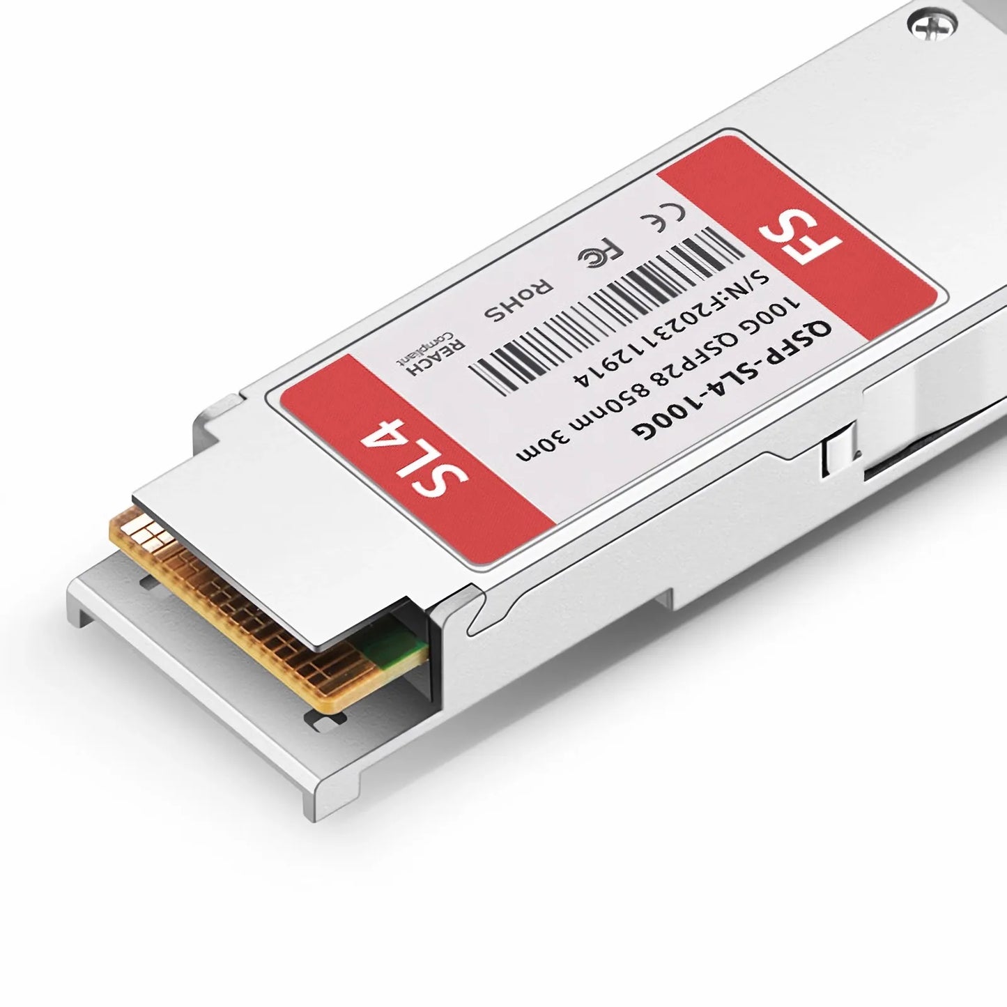 Cisco QSFP-100G-SL4 Compatible 100GBASE-SL4 QSFP28 4 x 25G NRZ 850nm 30m DOM MPO-12/UPC MMF Optical Transceiver Module, Breakout to 4 x 25G-SR