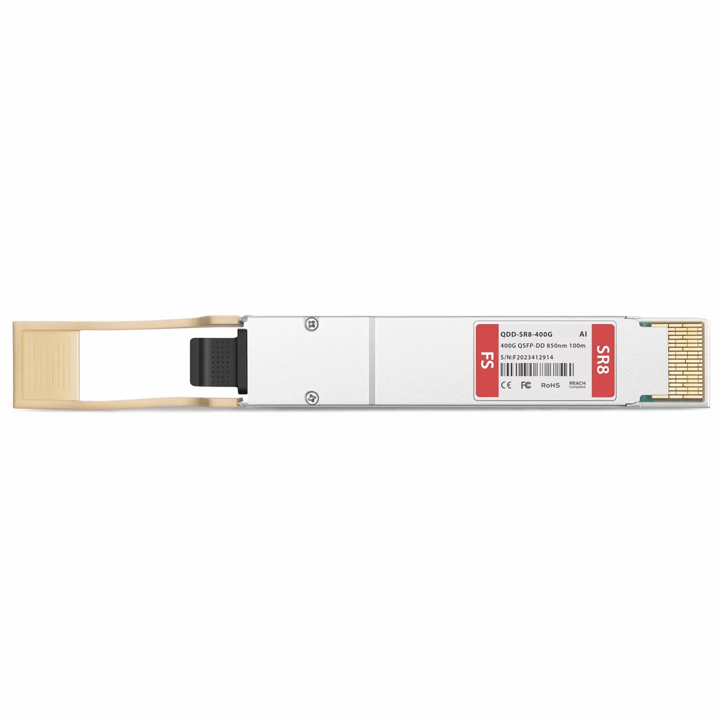Arista Networks QDD-400G-SR8 Compatible 400GBASE-SR8 QSFP-DD 8 x 50G PAM4 850nm 100m DOM MPO-16/APC MMF Optical Transceiver Module, Breakout to 2 × 200G-SR4 and 8 × 50G-SR