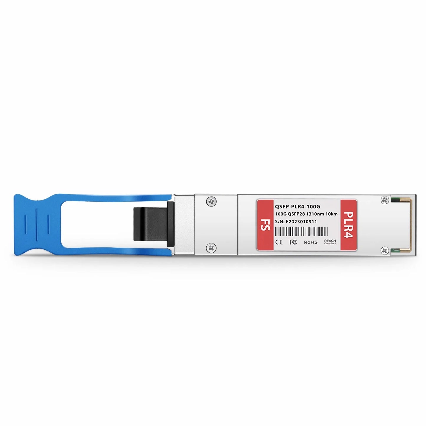 Cisco Compatible 100GBASE-PLR4 QSFP28 4 x 25G NRZ 1310nm 10km DOM MPO-12/APC SMF Optical Transceiver Module, Breakout to 4 x 25G-LR