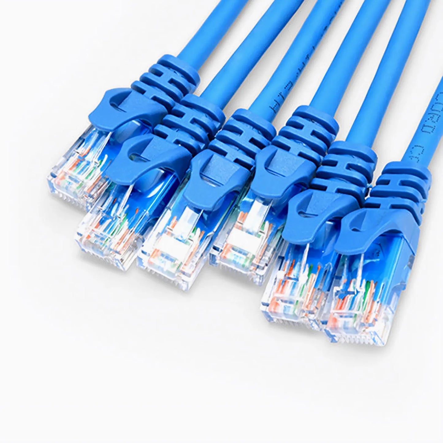 99ft (30m) 6 Plug to 6 Plug Cat6 Unshielded (UTP) PVC CMR Blue Pre-Terminated Copper Trunk Cable