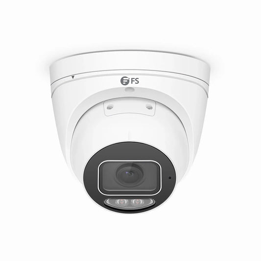 IPC501-FC-4M-T, 4MP Turret PoE Network Camera with Built-in Mic, 98ft Color Night Vision, 120dB True WDR, IP67 & IK10 Rating, 2.8mm Fixed Lens