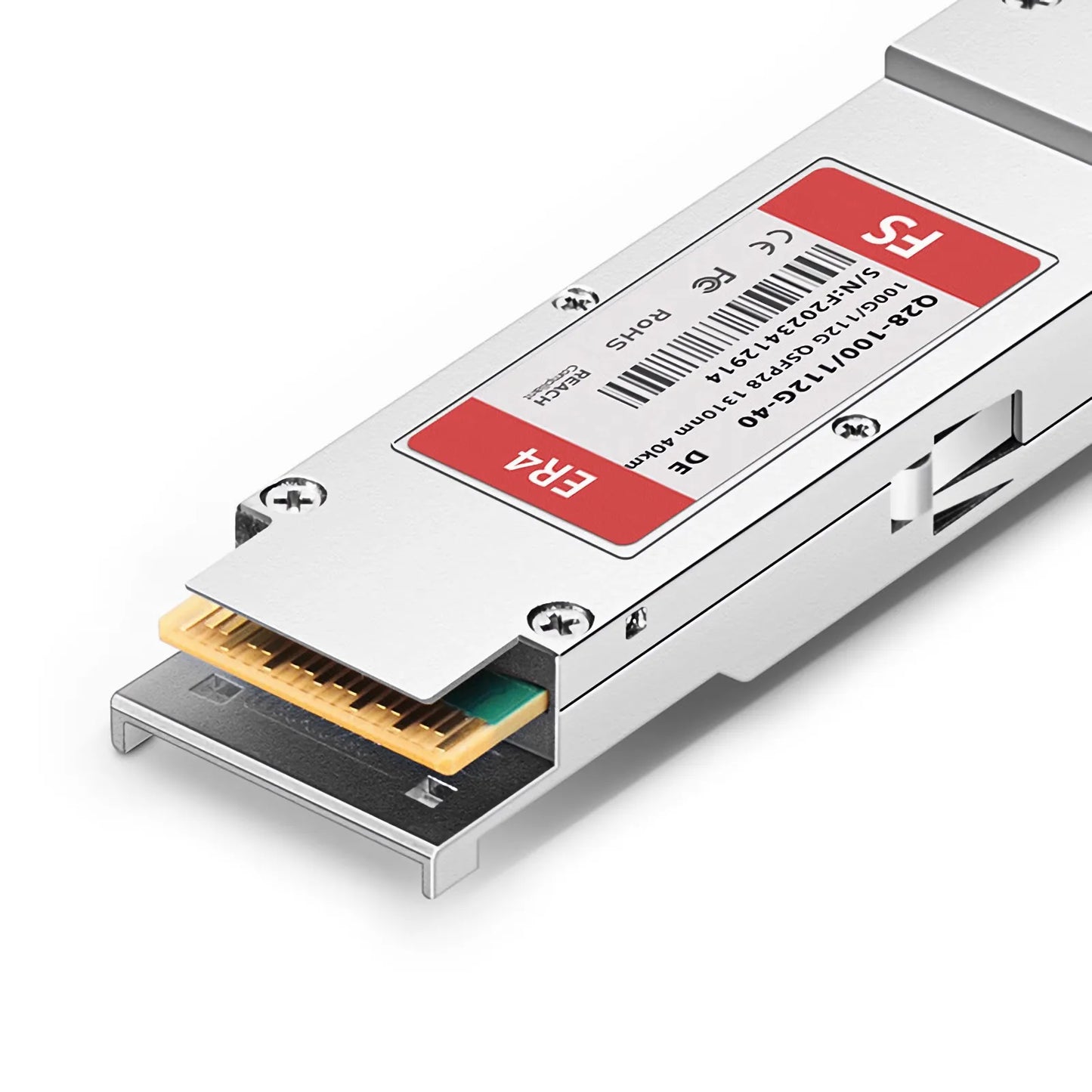 Dell QSFP28-100/112G-ER4 Compatible 100GBASE-ER4 and 112G OTU4 QSFP28 Dual Rate 4 x 25G NRZ 1310nm 40km DOM Duplex LC/UPC SMF Optical Transceiver Module