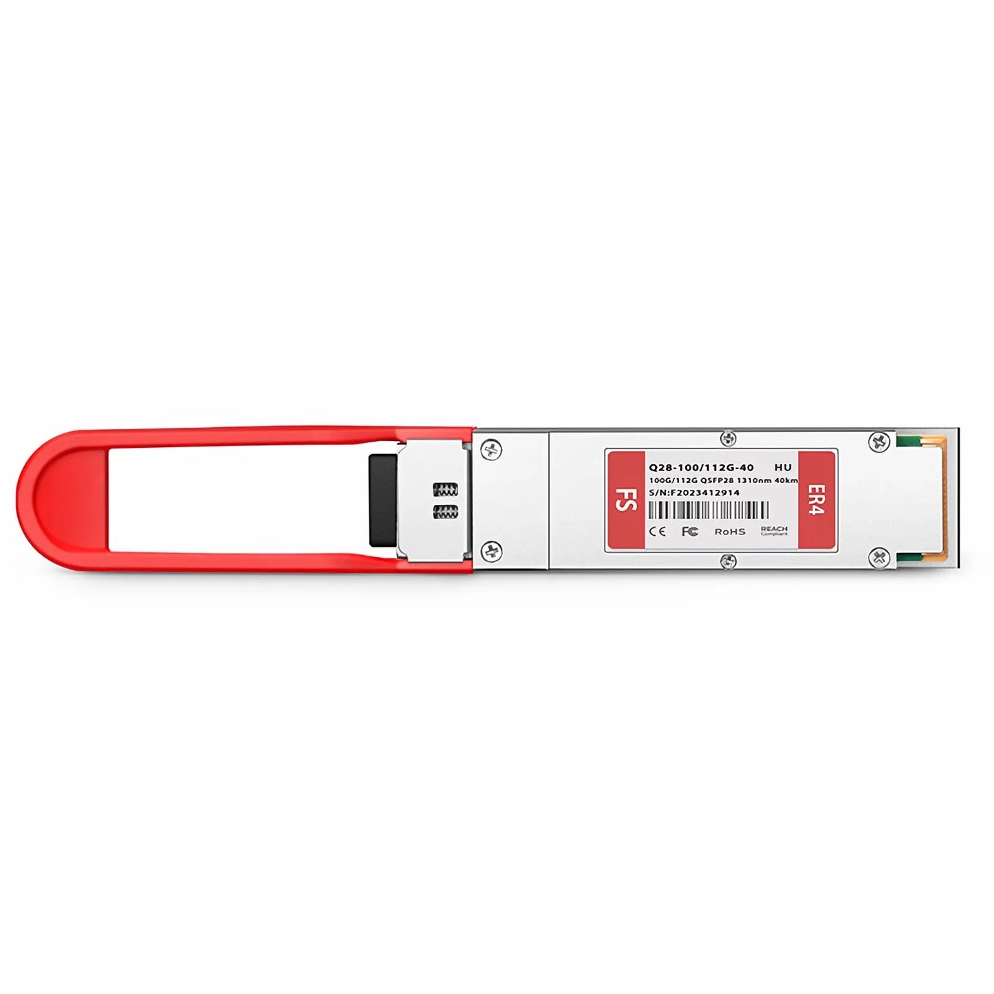 HW QSFP-100/112G-ER4 Compatible 100GBASE-ER4 and 112G OTU4 QSFP28 Dual Rate 4 x 25G NRZ 1310nm 40km DOM Duplex LC/UPC SMF Optical Transceiver Module