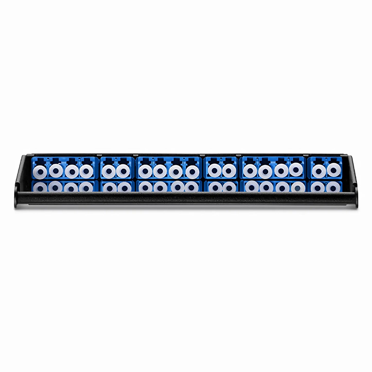 FHZ™ MTP®-LC Cassette, OS2 Singlemode, Universal, 36 Fibers, 3 x MTP®-12 (Male) to 6 x LC Duplex and 6 x LC Quad (Blue), 0.35dB Max.