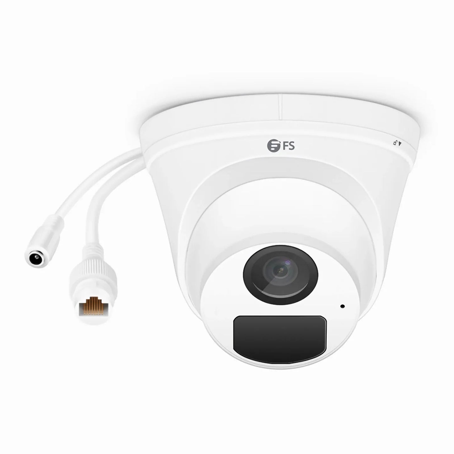 IPC101-2M-T, Full HD 2MP Turret Network Camera with Build-in Mic, 98ft Night Vision, IP67 Weatherproof PoE Network Camera with Fixed 2.8mm Lens