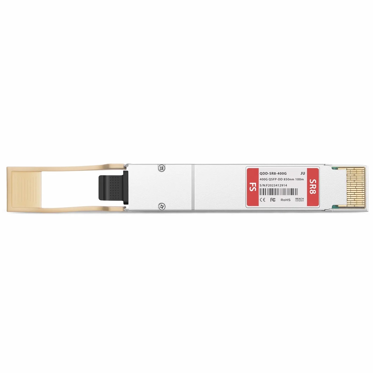 Juniper Networks QDD-400G-SR8 Compatible 400GBASE-SR8 QSFP-DD 8 x 50G PAM4 850nm 100m DOM MPO-16/APC MMF Optical Transceiver Module, Breakout to 2 × 200G-SR4 and 8 × 50G-SR