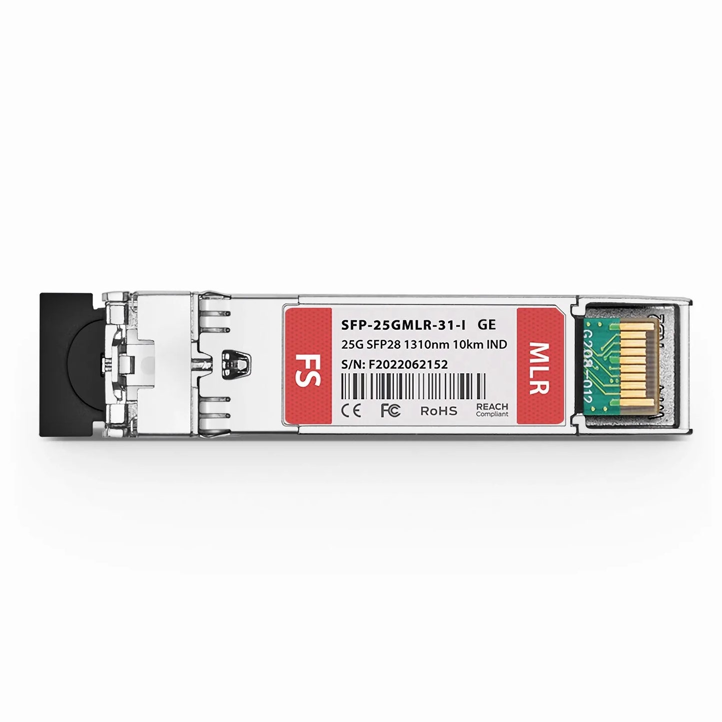 Generic Compatible 10/25GBASE-LR SFP28 Dual-rate 1310nm 10km DOM Duplex LC/UPC SMF Optical Transceiver Module (Industrial)