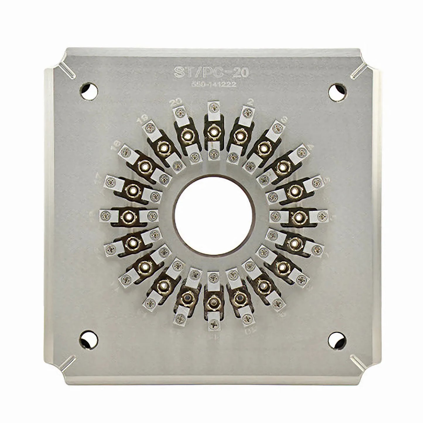 Polishing Fixture/Holder for ST/UPC 20 Connectors (ST/UPC-20 Connector Jig)