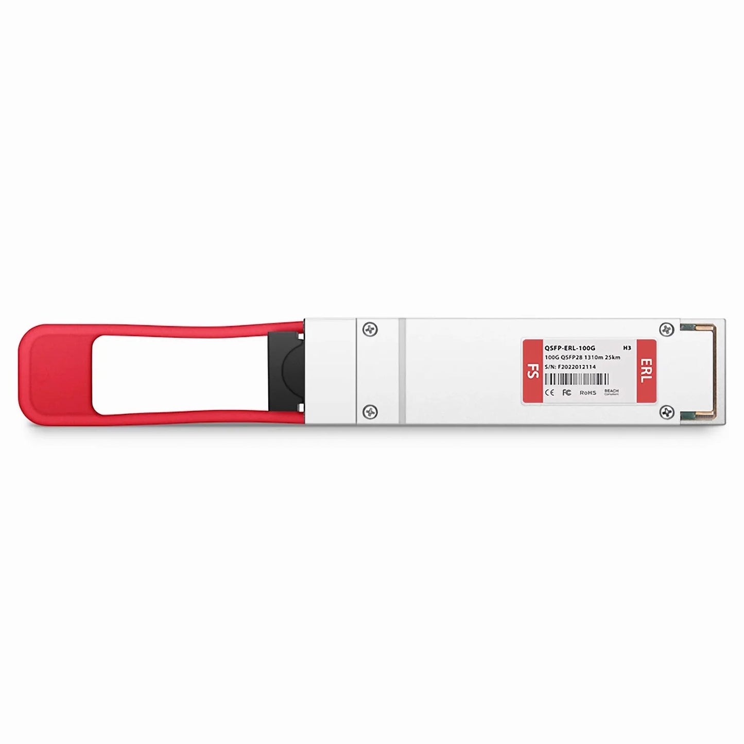 H3C Compatible 100GBASE-ERL QSFP28 Single Lambda 4 x 25G NRZ 1310nm 25km DOM Duplex LC/UPC SMF Optical Transceiver Module