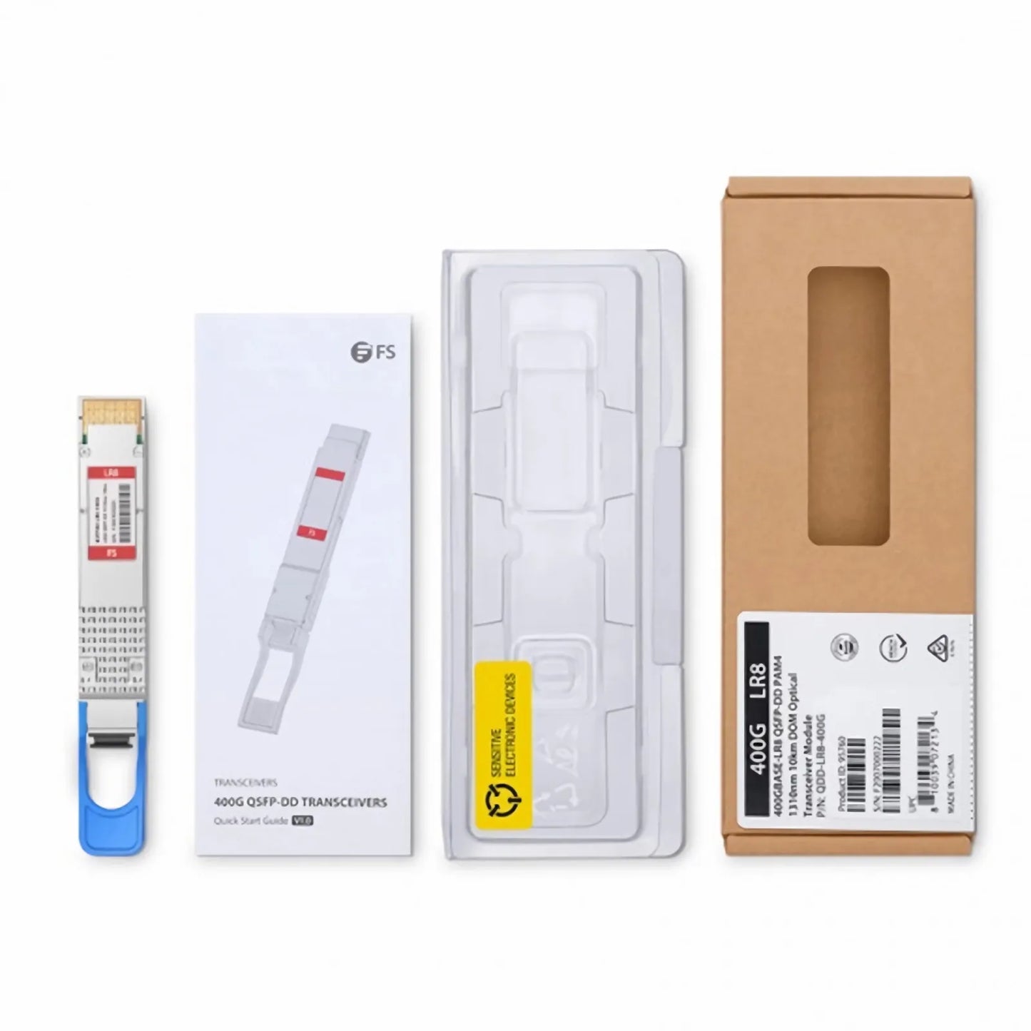 Arista QDD-400G-LR8 Compatible 400GBASE-LR8 QSFP-DD 8 x 50G PAM4 1310nm 10km DOM Duplex LC/UPC SMF Optical Transceiver Module