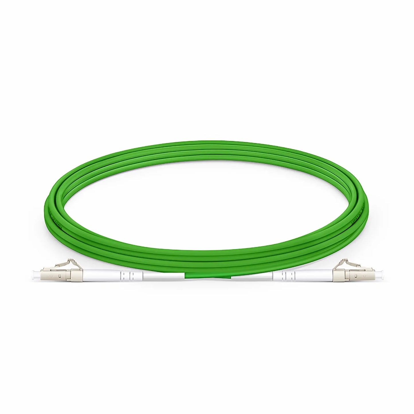 3m (10ft) Fiber Patch Cable, 1 Fiber, LC UPC Simplex to LC UPC Simplex, Multimode (OM5), Riser (OFNR), 2.0mm, Tight-Buffered, Lime Green