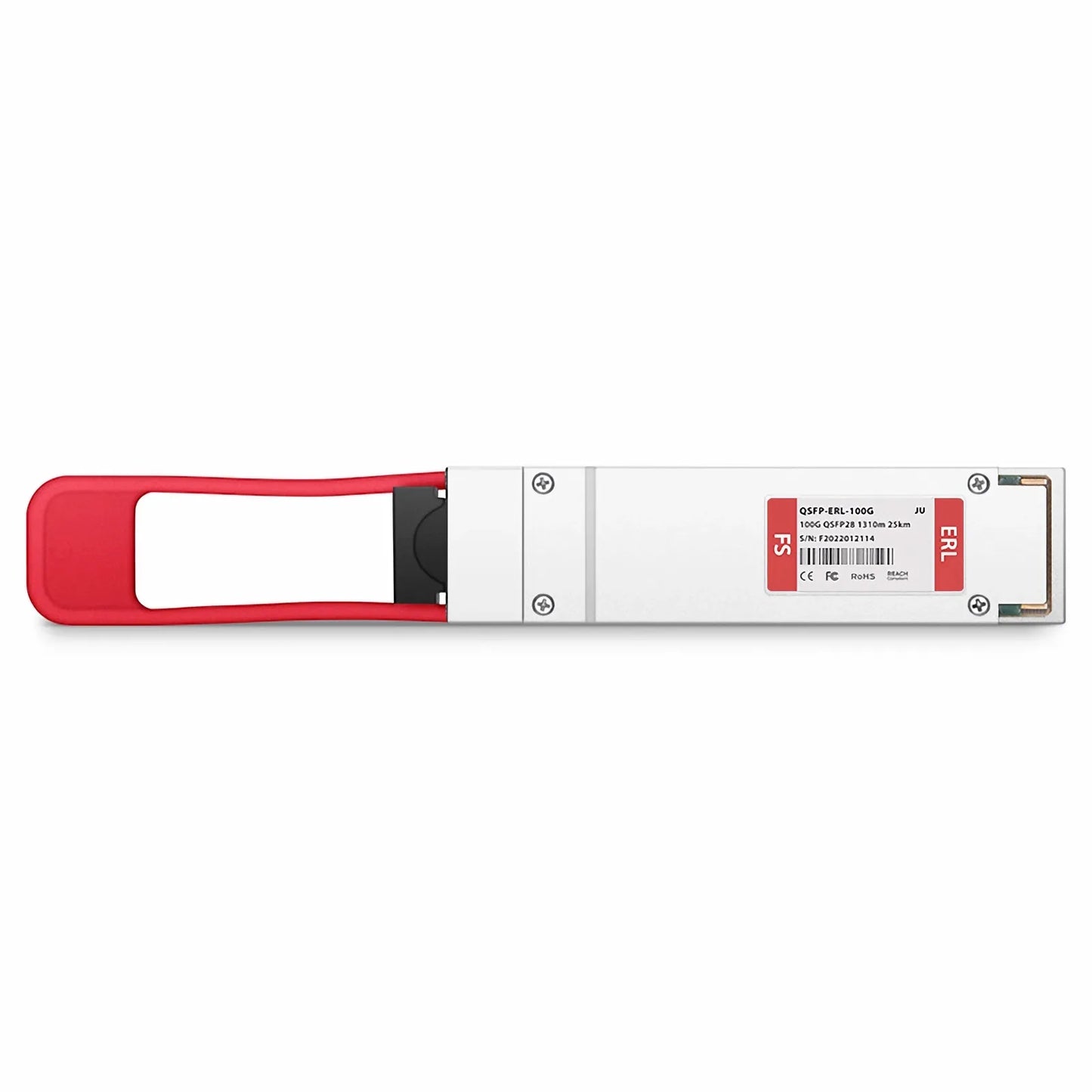 Juniper Networks Compatible 100GBASE-ERL QSFP28 Single Lambda 4 x 25G NRZ 1310nm 25km DOM Duplex LC/UPC SMF Optical Transceiver Module