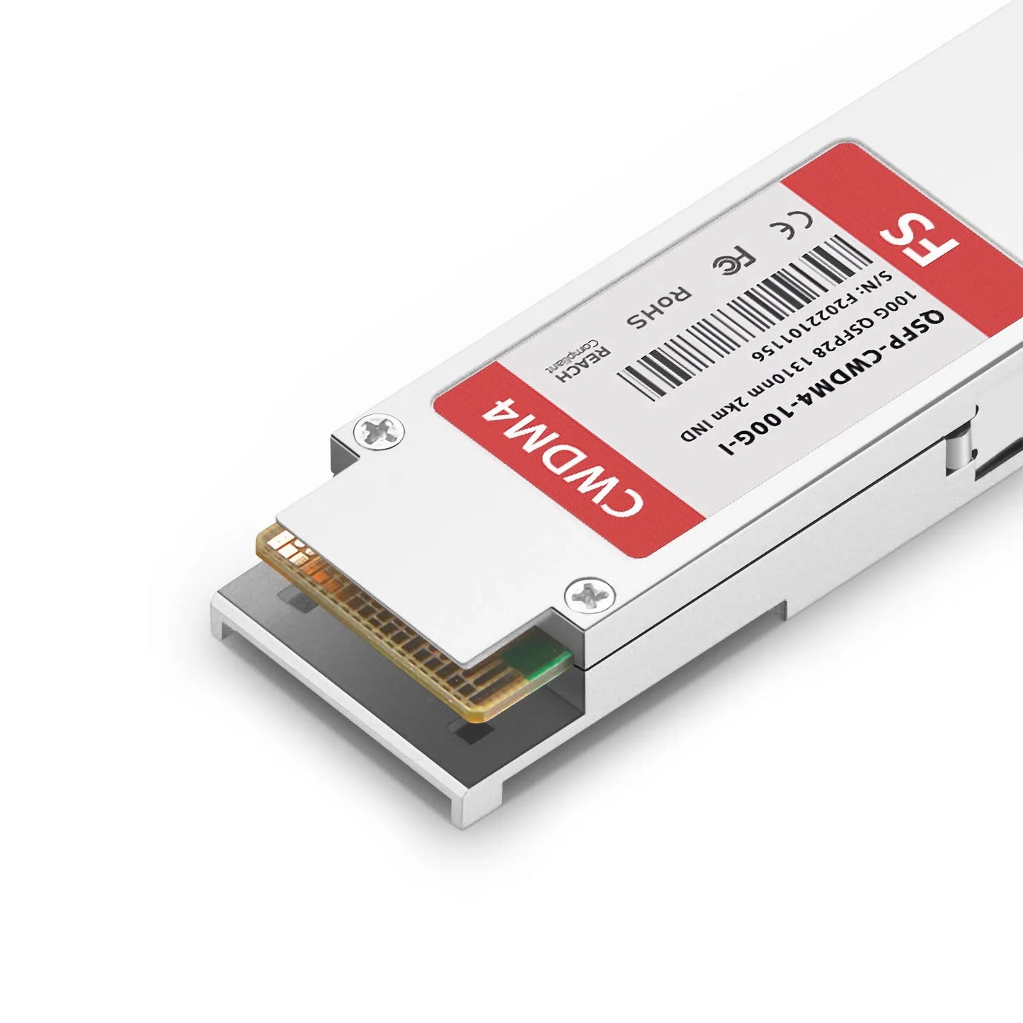 Cisco Compatible 100GBASE-CWDM4 QSFP28 4 x 25G NRZ 1310nm 2km DOM Duplex LC/UPC SMF Optical Transceiver Module (Industrial)