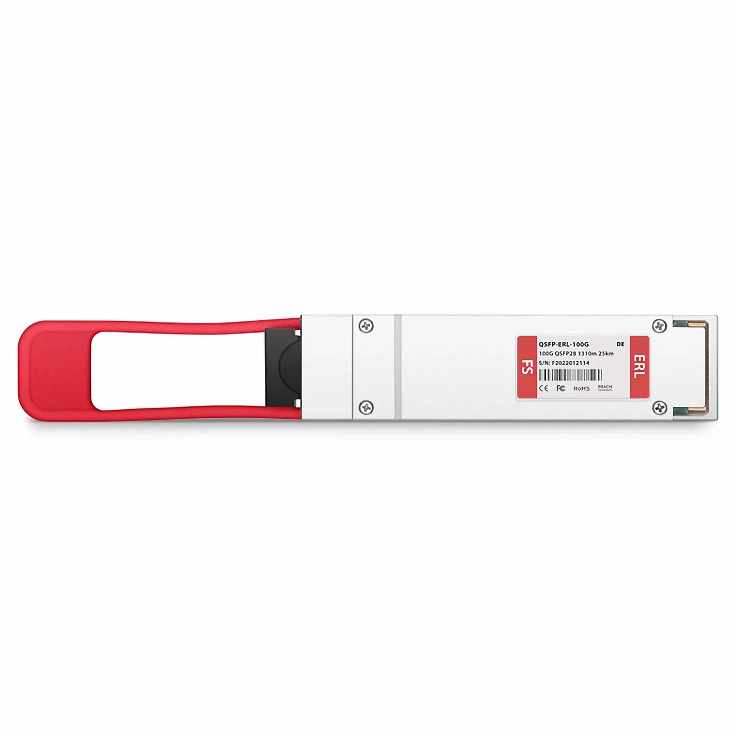 Dell Compatible 100GBASE-ERL QSFP28 Single Lambda 4 x 25G NRZ 1310nm 25km DOM Duplex LC/UPC SMF Optical Transceiver Module