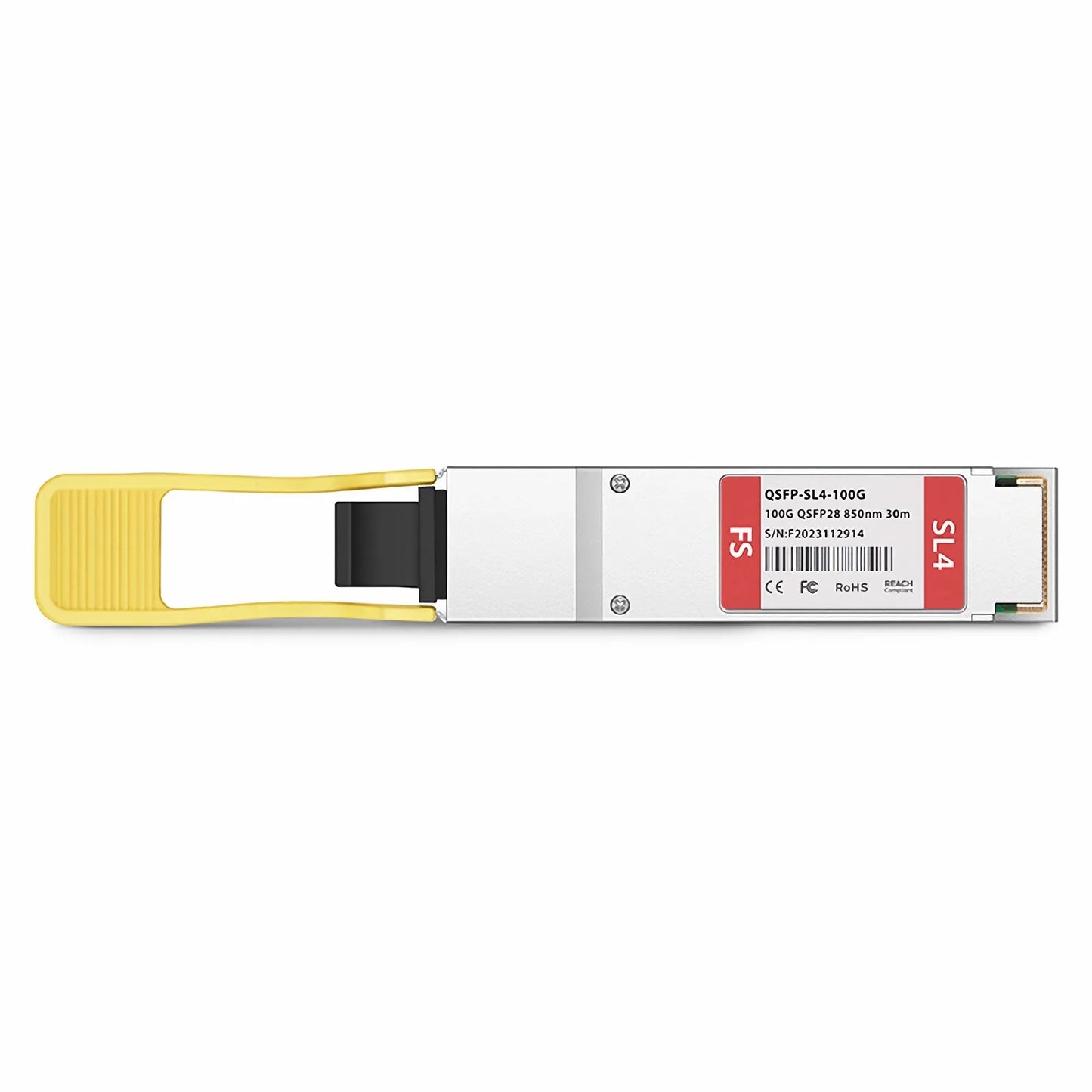 Cisco QSFP-100G-SL4 Compatible 100GBASE-SL4 QSFP28 4 x 25G NRZ 850nm 30m DOM MPO-12/UPC MMF Optical Transceiver Module, Breakout to 4 x 25G-SR