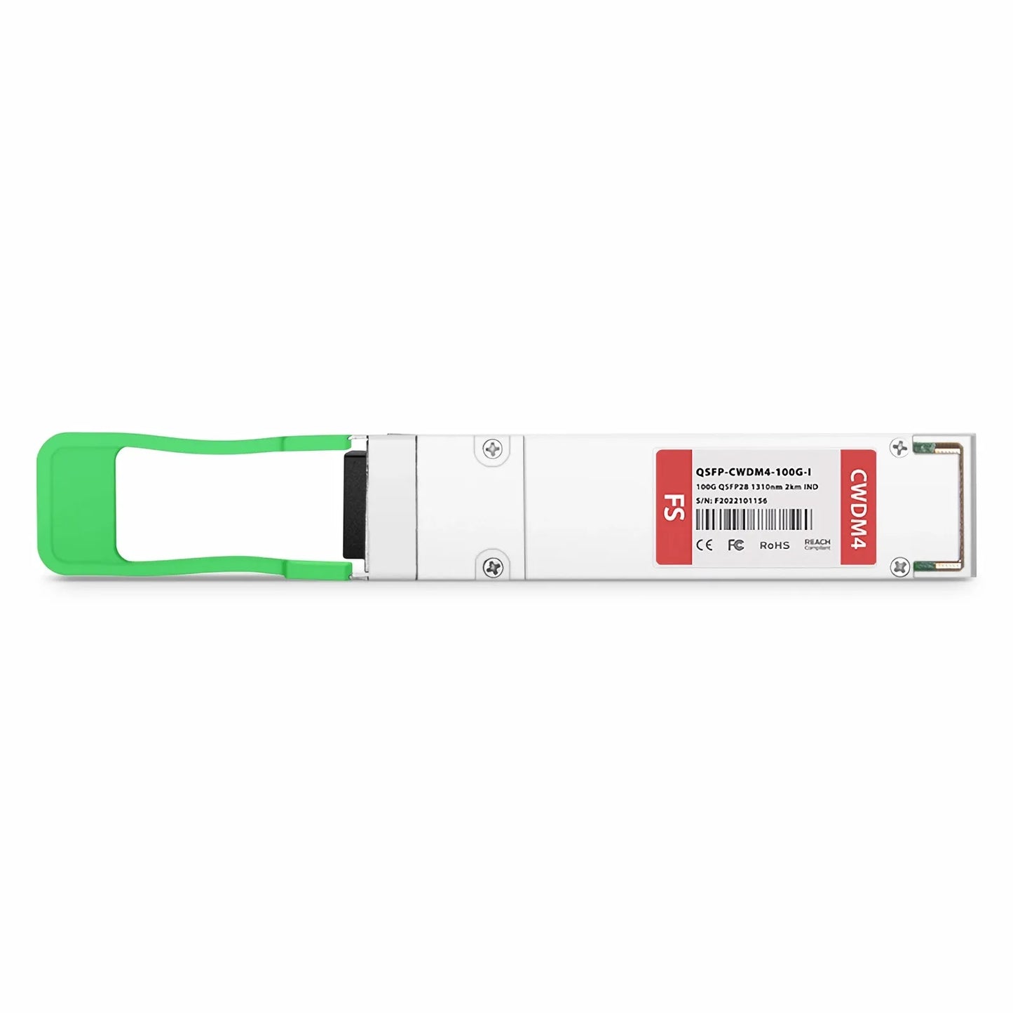 Cisco Compatible 100GBASE-CWDM4 QSFP28 4 x 25G NRZ 1310nm 2km DOM Duplex LC/UPC SMF Optical Transceiver Module (Industrial)