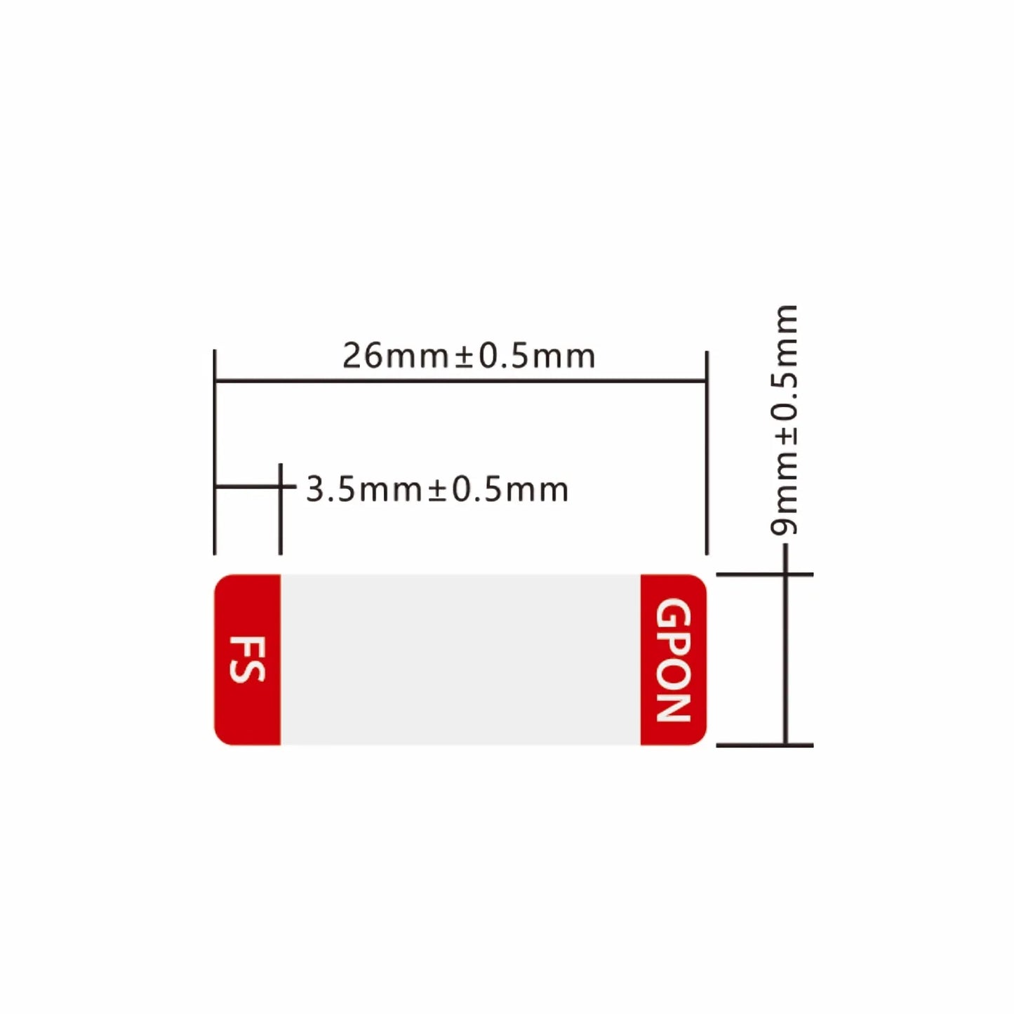Design Label for GPON ONU Stick SFP Transceiver, 1 Roll