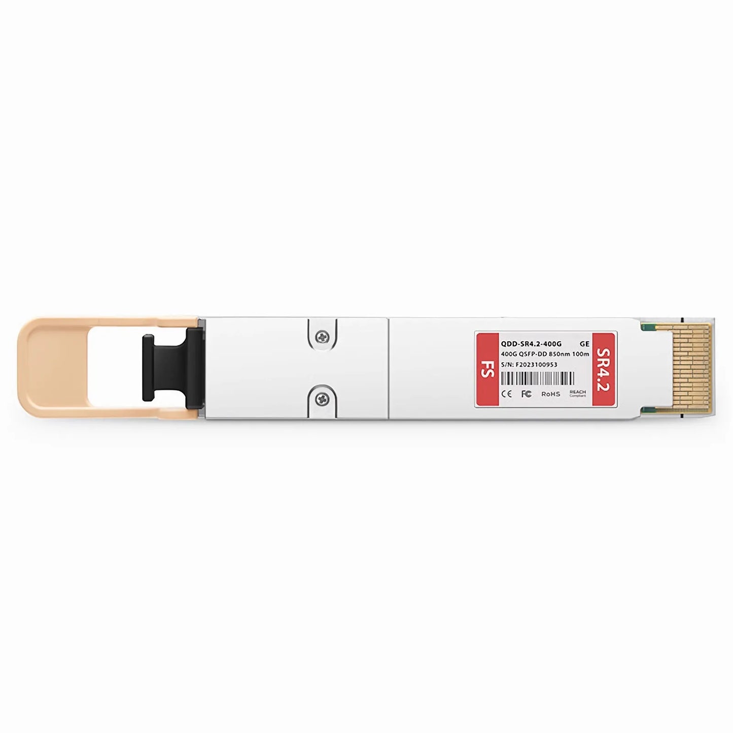 Generic Compatible 400GBASE-SR4.2 QSFP-DD 8 x 50G PAM4 850nm 100m DOM MPO-12/UPC MMF Optical Transceiver Module, Breakout to 4 x 100G-SR1.2