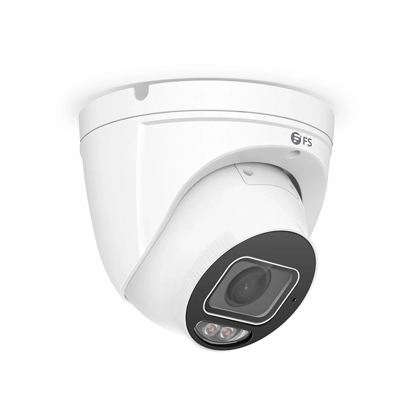 IPC501-FC-8M-T, 8MP Turret PoE Network Camera with Built-in Mic, 98ft Color Night Vision, Smart Intrusion Prevention, Deep Face Capture, IP67 & IK10 Rating, 2.8mm Fixed Lens