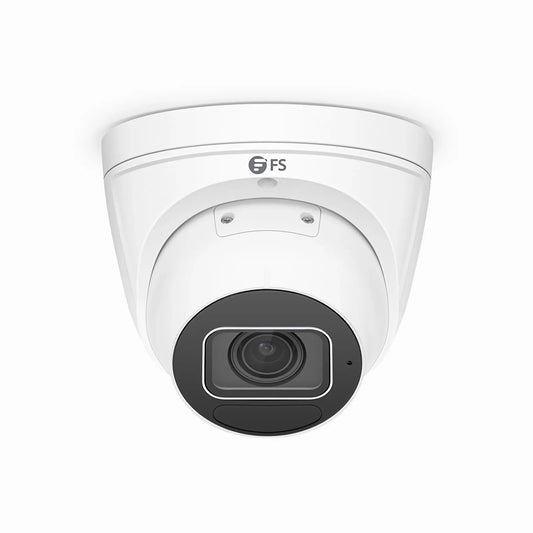 IPC305-5M-T Turret Camera, with 2.7 ~ 13.5mm Varifocal Lens, 5MP Resolution, Built-in Mic, 131ft Night Vision, Smart Intrusion Prevention, IP67 & IK10 PoE Network Camera