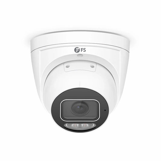 IPC501-FC-8M-T, 8MP Turret PoE Network Camera with Built-in Mic, 98ft Color Night Vision, Smart Intrusion Prevention, Deep Face Capture, IP67 & IK10 Rating, 2.8mm Fixed Lens