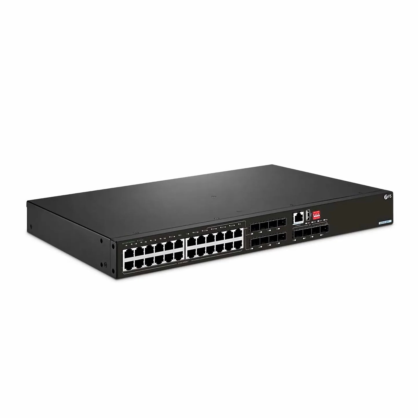 IES5120-28TF, 24-Port Gigabit Ethernet L2+ Managed Industrial Switch, 16 x 10/100/1000BASE-T, with 8 x 1Gb RJ45/SFP Combo and 4 x 1Gb SFP, -40 to 75°C Operating Temperature