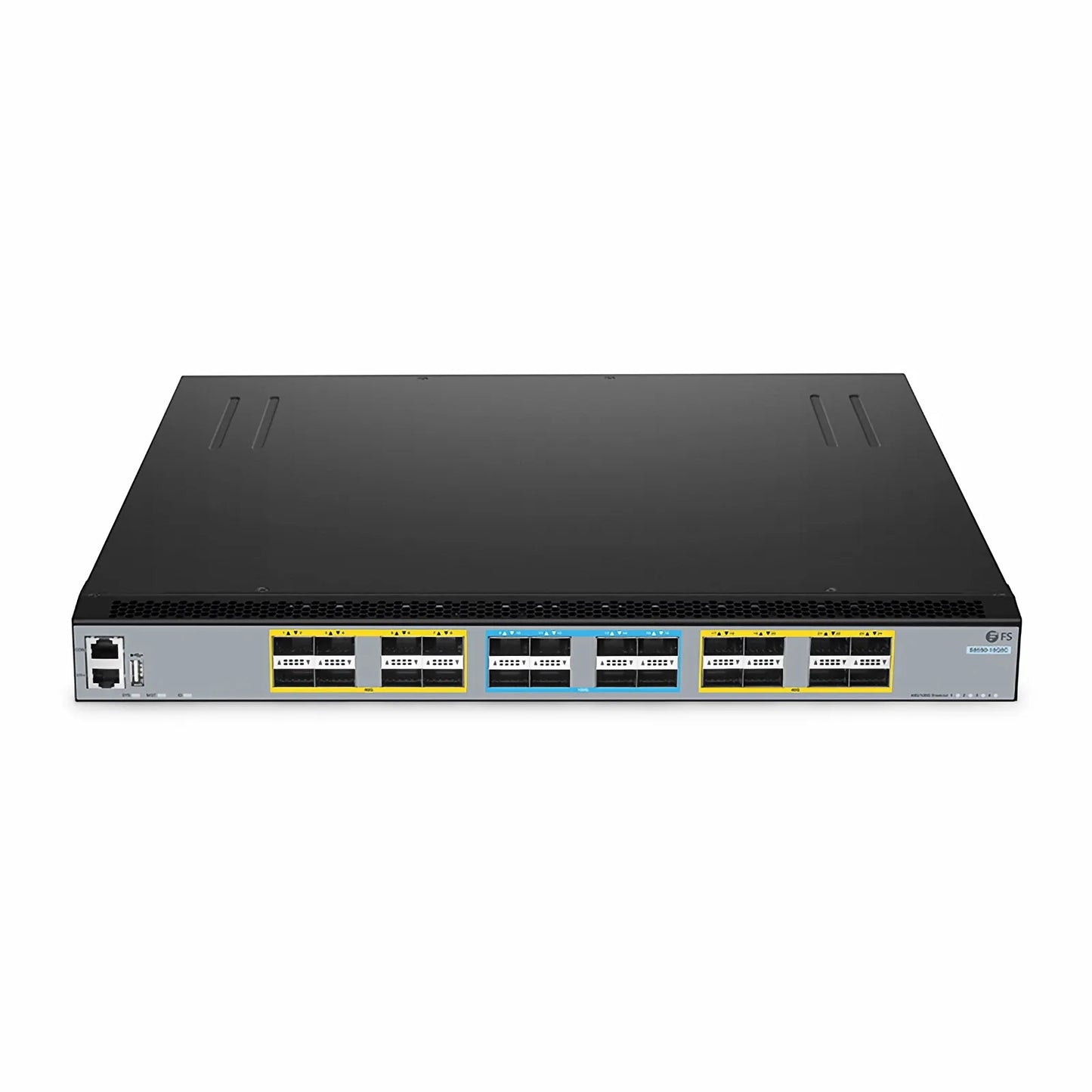 S8550-16Q8C, 16-Port Ethernet L3 Switch, 16 x 40Gb QSFP+, with 8 x 100Gb QSFP28, Support MLAG