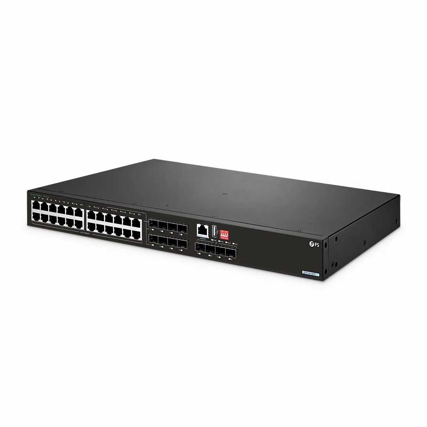 IES5120-28TF, 24-Port Gigabit Ethernet L2+ Managed Industrial Switch, 16 x 10/100/1000BASE-T, with 8 x 1Gb RJ45/SFP Combo and 4 x 1Gb SFP, -40 to 75°C Operating Temperature