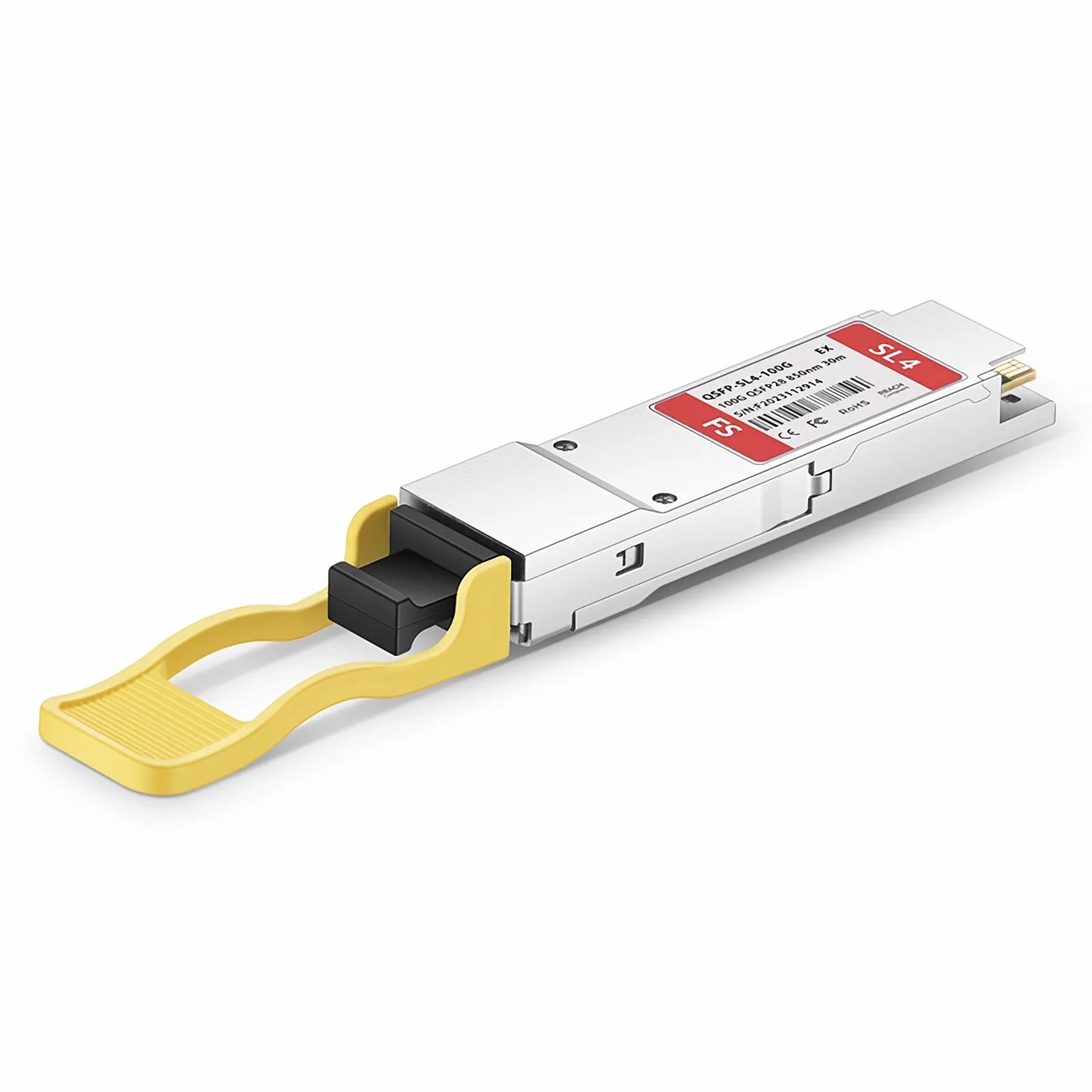 Extreme Compatible 100GBASE-SL4 QSFP28 4 x 25G NRZ 850nm 30m DOM MPO-12/UPC MMF Optical Transceiver Module, Breakout to 4 x 25G-SR
