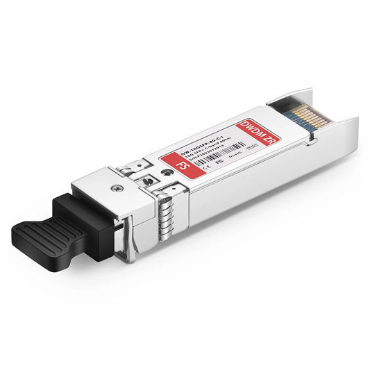 Cisco Compatible SFP+ 10G DWDM C-band Tunable 96Chs 50GHz 80km DOM Duplex LC/UPC SMF Optical Transceiver Module for Transmission (Industrial)