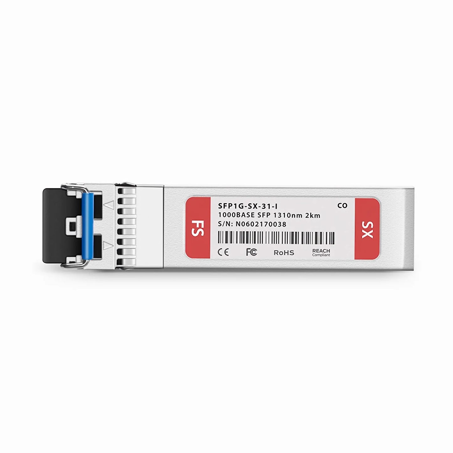 Cisco Compatible 1000BASE-SX SFP 1310nm 2km DOM Duplex LC/UPC SMF/MMF Optical Transceiver Module (Industrial)