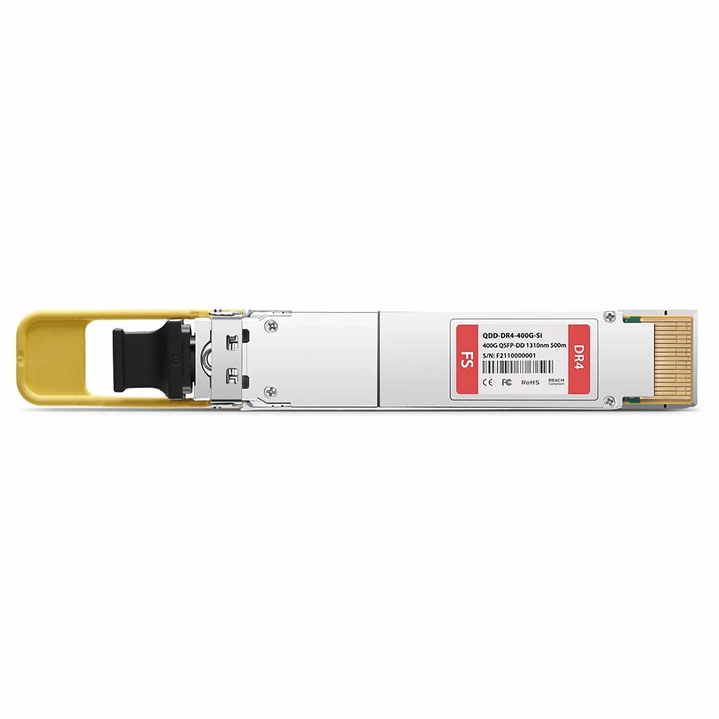 Cisco QDD-400G-DR4-S Compatible 400GBASE-DR4 QSFP-DD 8 x 50G PAM4 1310nm 500m DOM MPO-12/APC SMF SiPh-Based Optical Transceiver Module, Breakout to 4 x 100G-DR