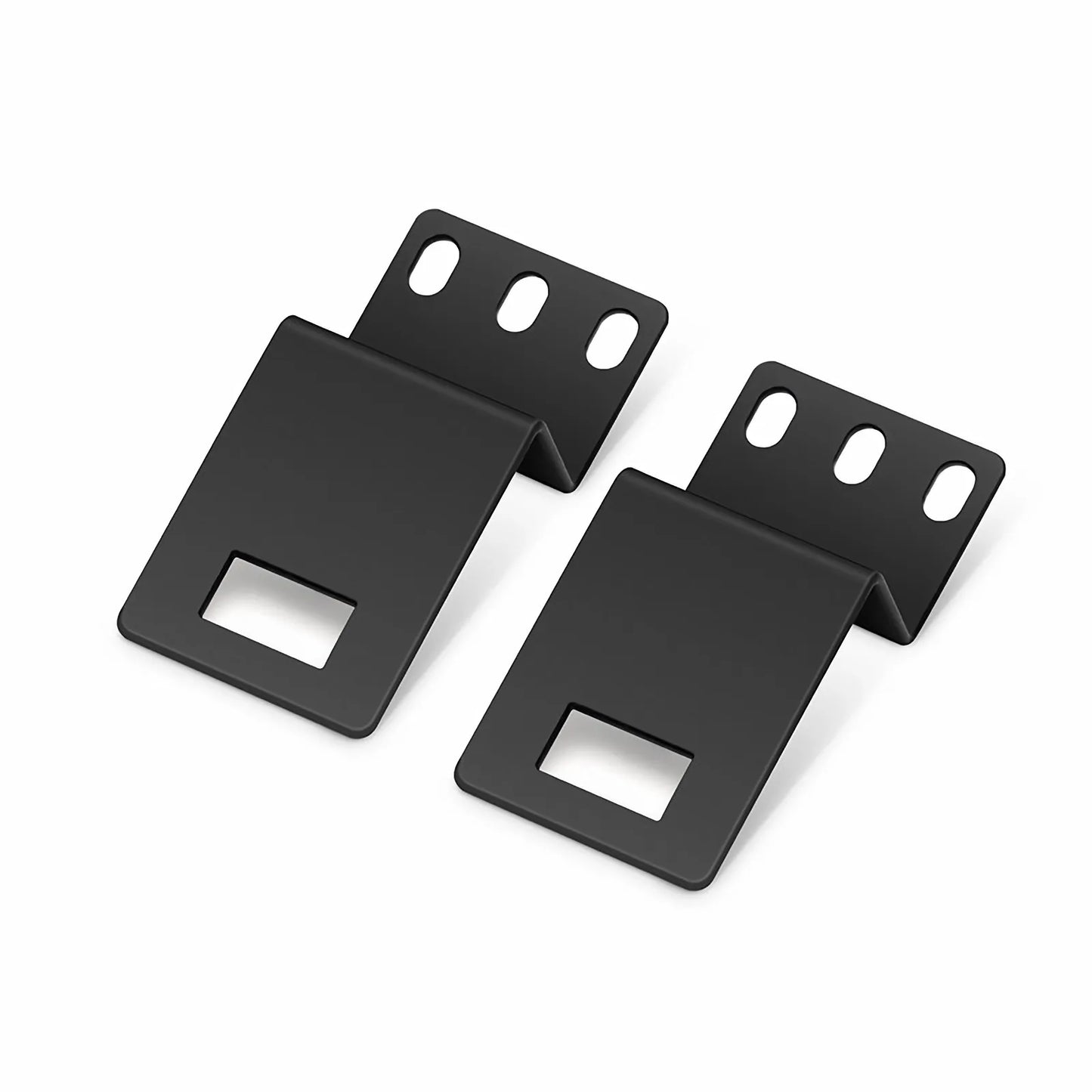 Mounting Bracket for Vertical Cable Manager with M6 Model Screws and Nuts, Black, 4 PCS/Pack