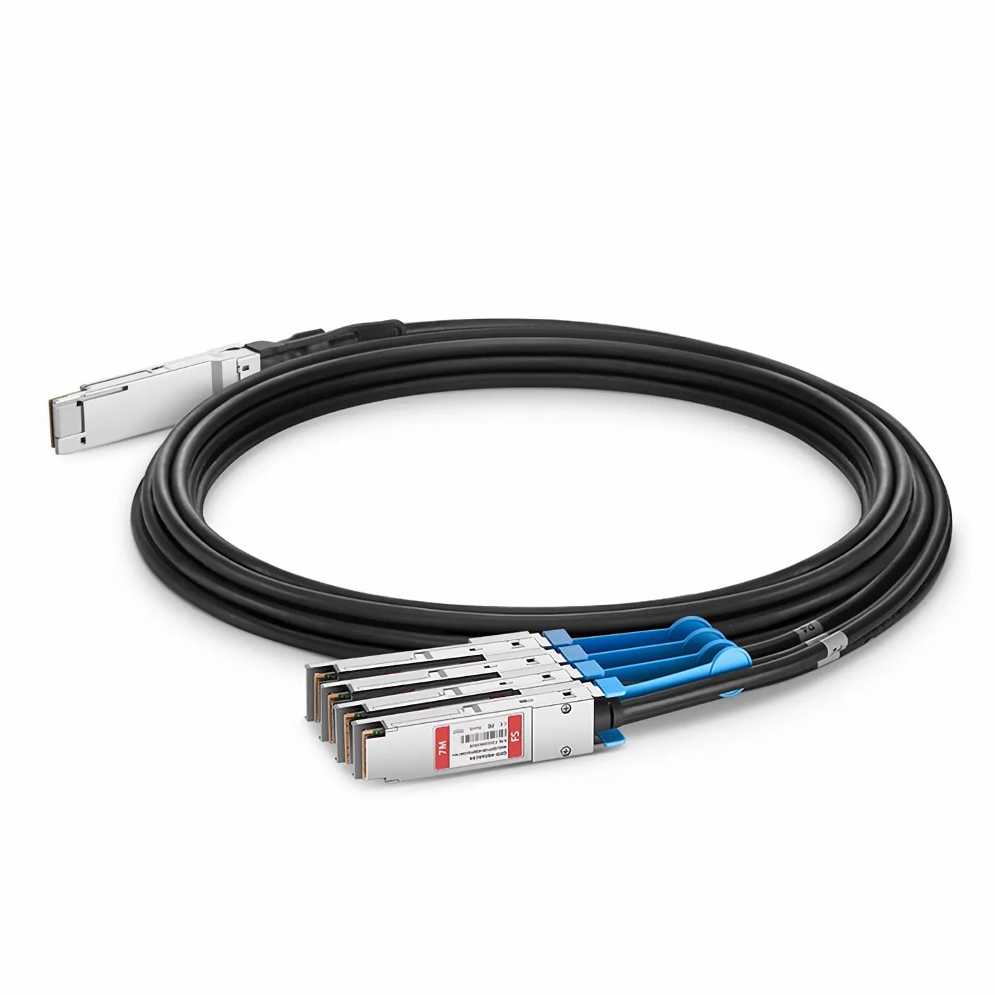 3m (10ft) Juniper Networks Compatible 400G QSFP-DD 8 x 50G PAM4 to 4 x 100G QSFP56 2 x 50G PAM4 Active Direct Attach Copper Breakout Cable