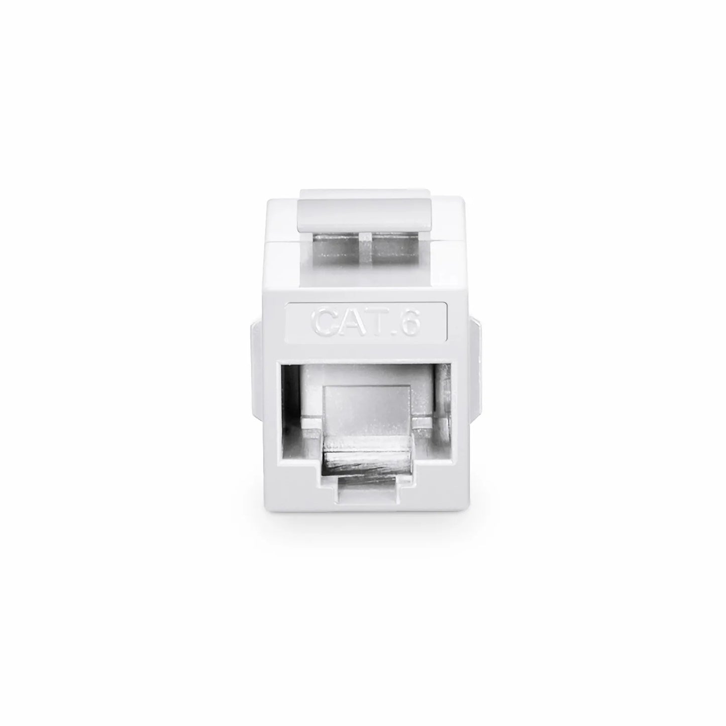 Cat6 Keystone RJ45 Coupler, Unshielded, Female to Female Insert Inline Coupler - White (12pcs/Pack)