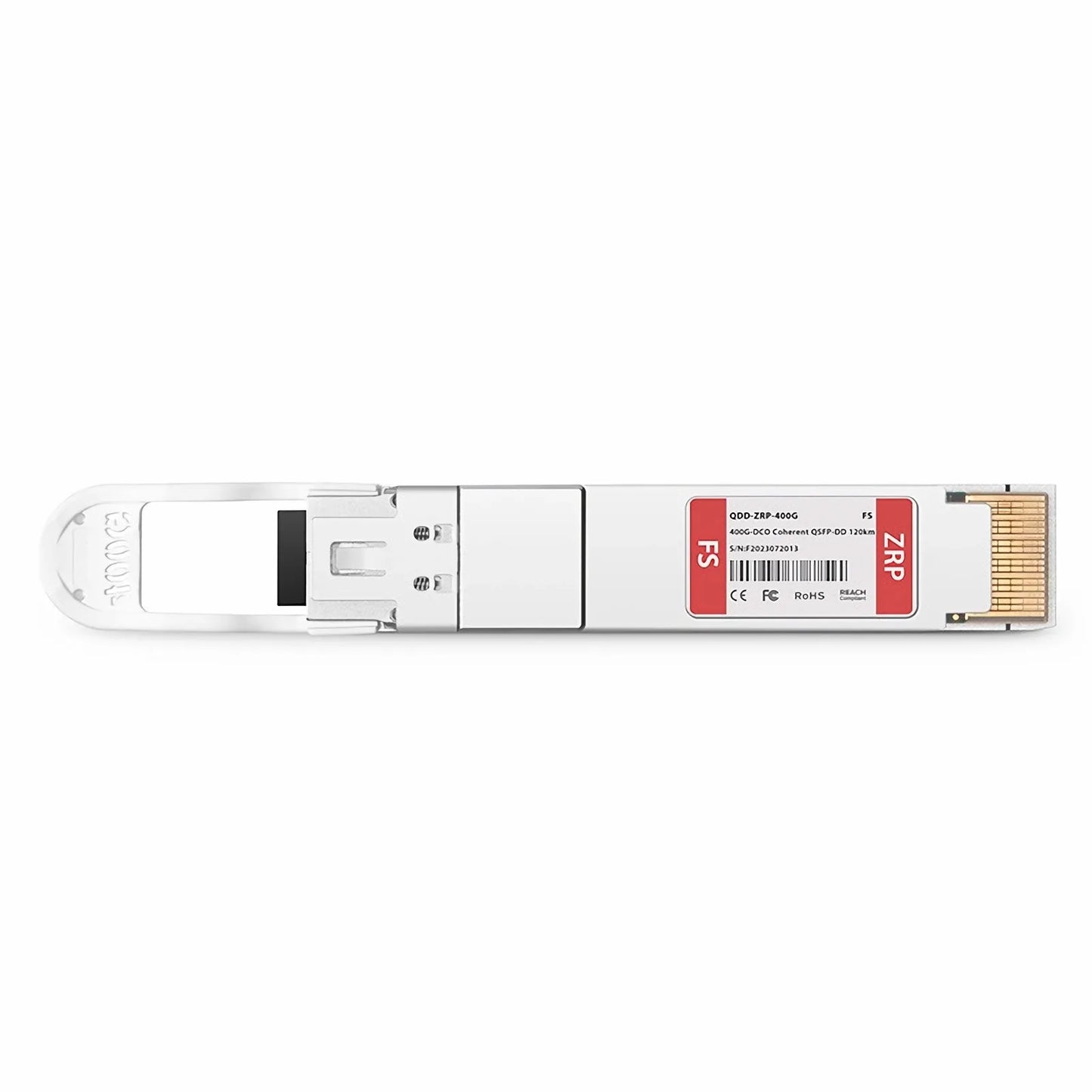 QSFP-DD DCO 400G DWDM Tunable Coherent ITU CH13-CH61 50GHz >120km DOM Duplex LC/UPC SMF Optical Transceiver Module for Transmission